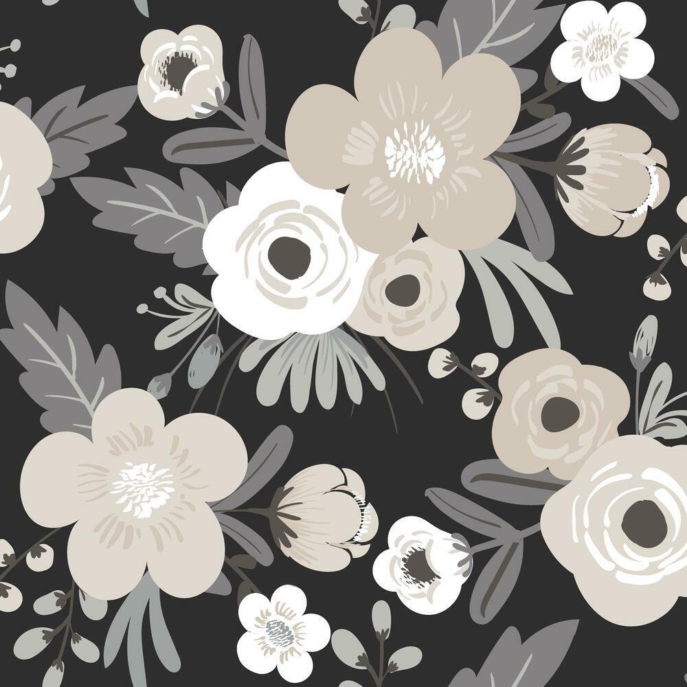 RoomMates Poppy Floral Peel and Stick Wallpaper RoomMates Poppy Floral Peel and Stick Wallpaper