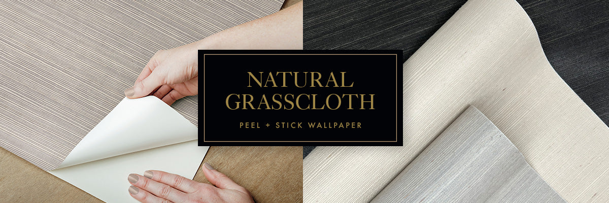 Natural Grasscloth Peel + Stick Wallpaper