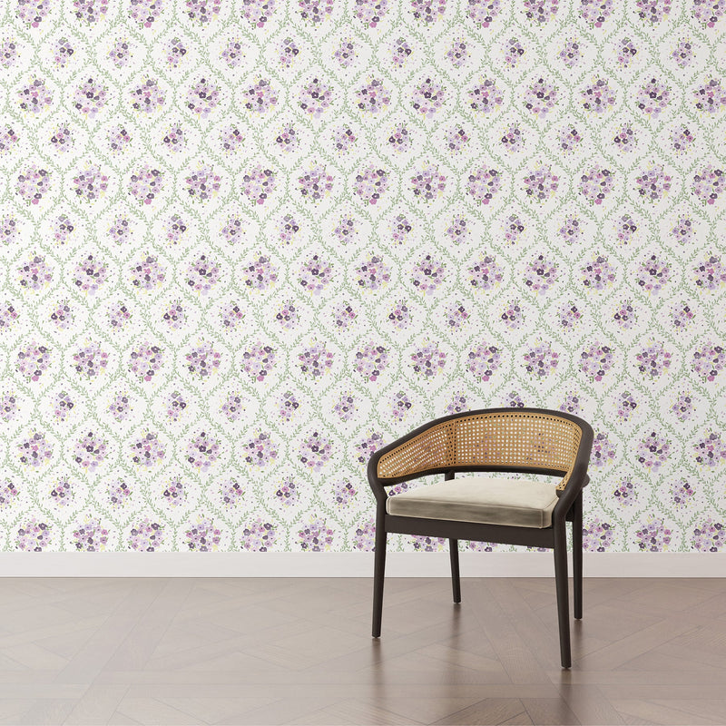 Lavender Trellis Peel and Stick Mural Peel and Stick Mural 750 Home   