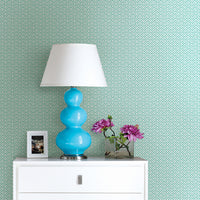 Sete Coral Greek Key Wallpaper Wallpaper A-Street Prints   