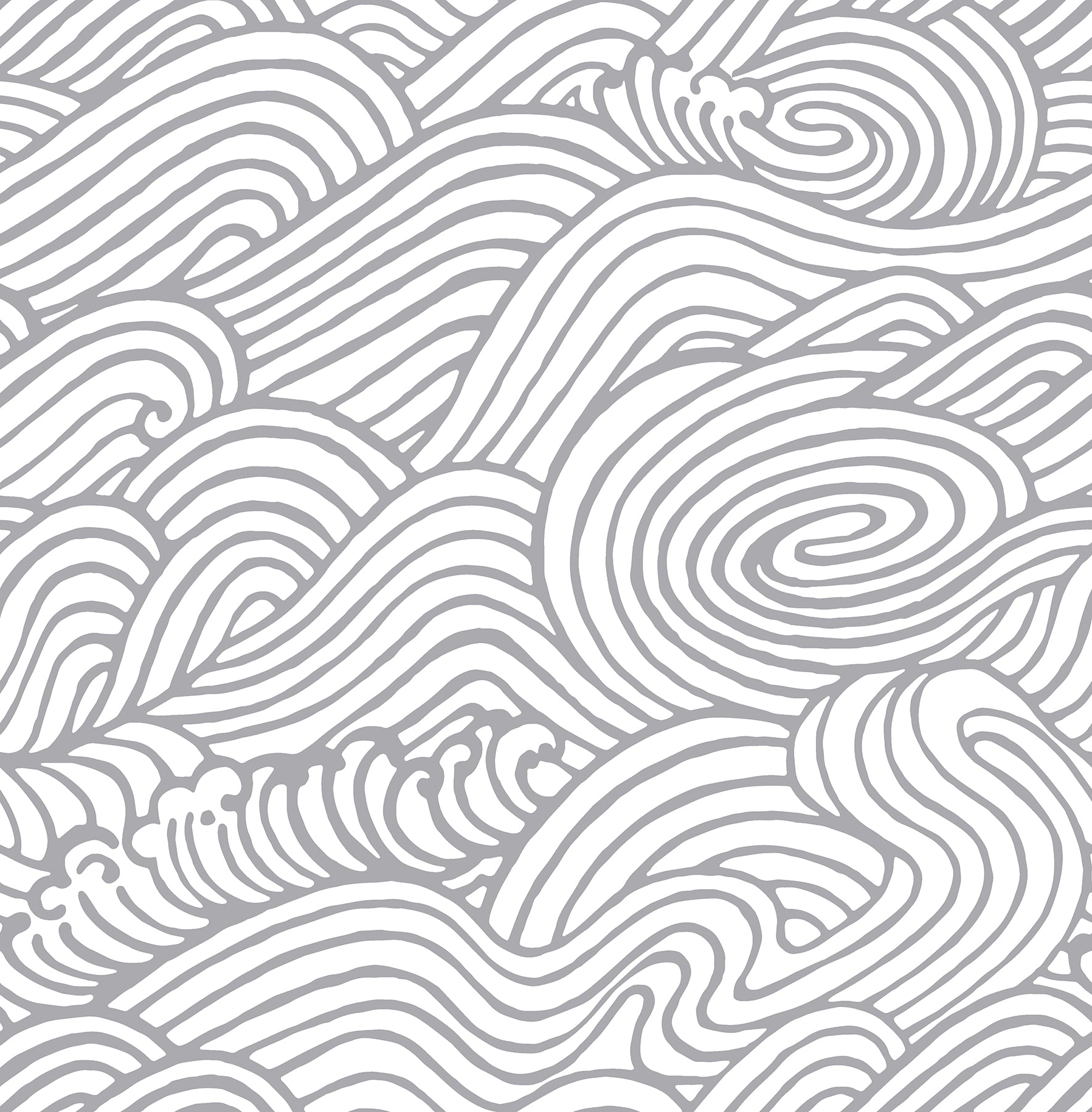 Mare Wave Wallpaper Wallpaper A-Street Prints Double Roll Grey 