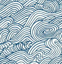 Mare Wave Wallpaper Wallpaper A-Street Prints Double Roll Navy 