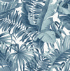 Alfresco Palm Leaf Wallpaper Wallpaper A-Street Prints Double Roll Navy 