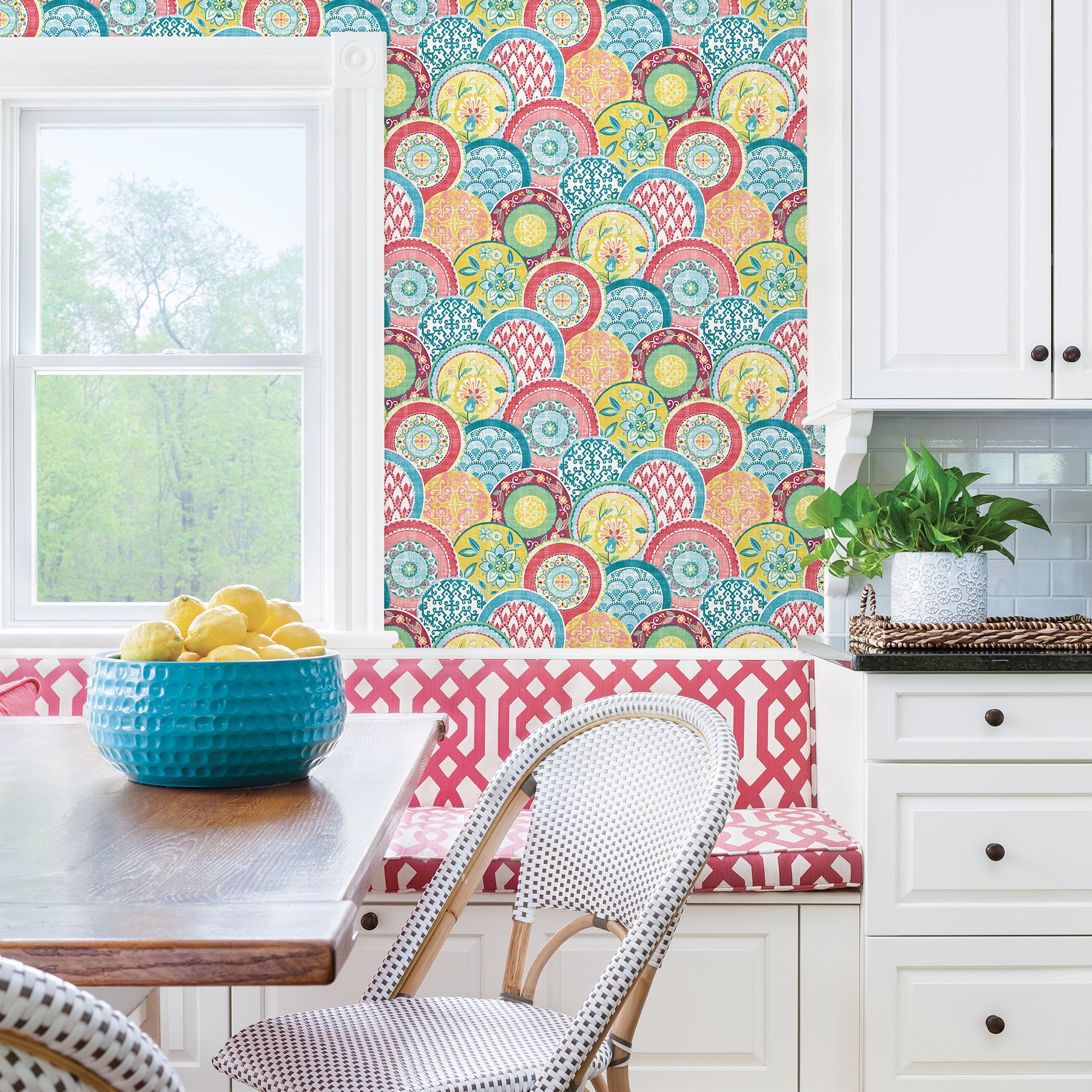 Laguna Coral Plate Wallpaper Wallpaper A-Street Prints   