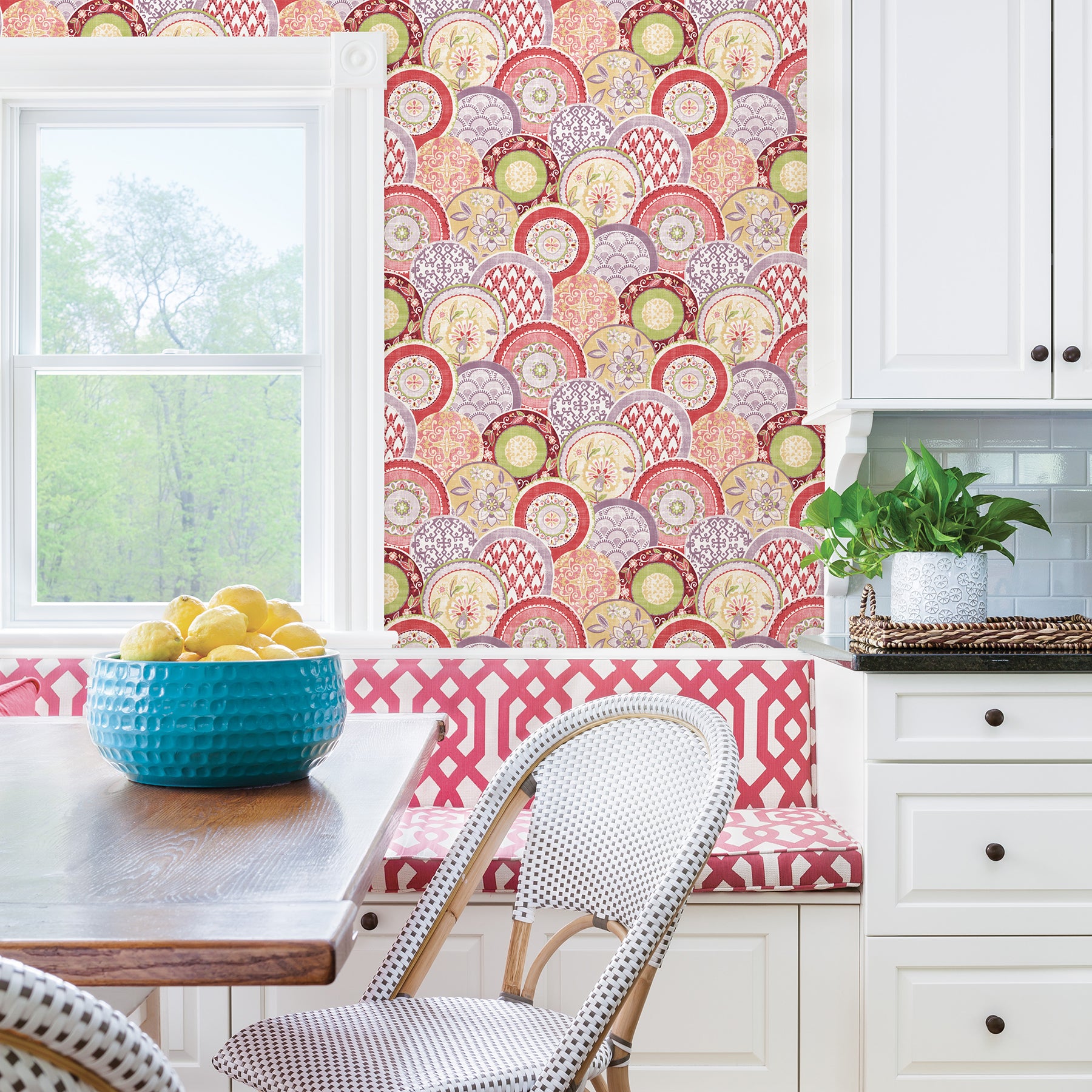 Laguna Coral Plate Wallpaper Wallpaper A-Street Prints   