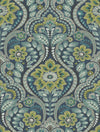 Night Bloom Damask Wallpaper Wallpaper A-Street Prints Double Roll Navy 