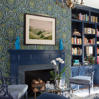 Night Bloom Damask Wallpaper Wallpaper A-Street Prints   