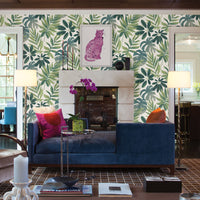 Nocturnum Leaf Wallpaper Wallpaper A-Street Prints   