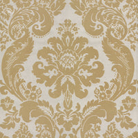 Shadow Flocked Damask Wallpaper Wallpaper A-Street Prints Double Roll Khaki 