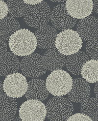 Blithe Floral Wallpaper Wallpaper A-Street Prints Double Roll Charcoal 