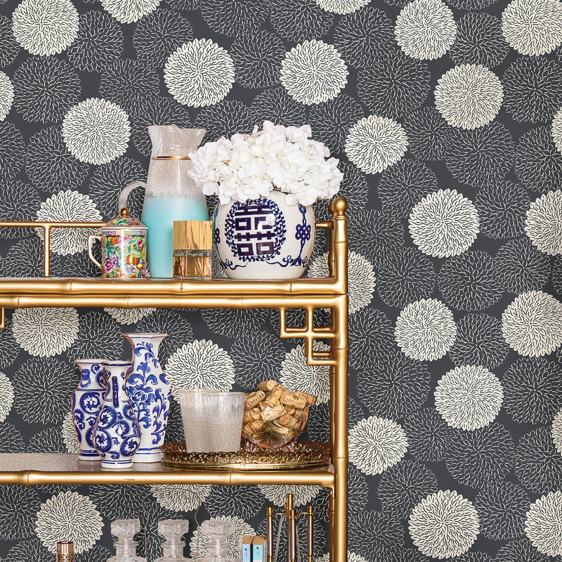 Blithe Floral Wallpaper Wallpaper A-Street Prints   
