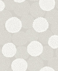 Blithe Floral Wallpaper Wallpaper A-Street Prints Double Roll Taupe 
