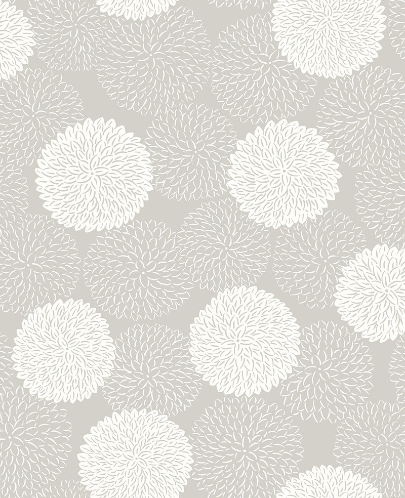 Blithe Floral Wallpaper Wallpaper A-Street Prints Double Roll Taupe 