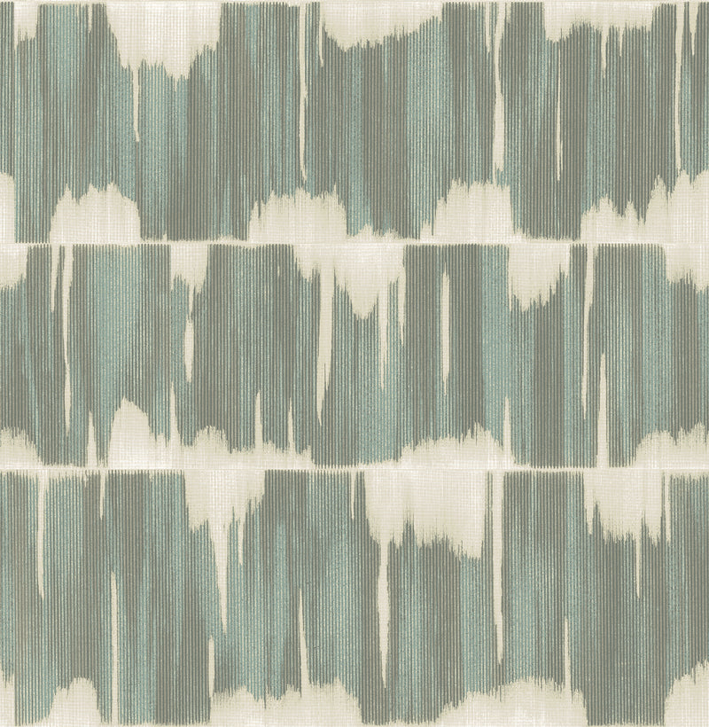Serendipity Shibori Wallpaper Wallpaper A-Street Prints Double Roll Teal 