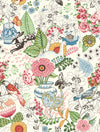 Whimsy Fauna Wallpaper Wallpaper A-Street Prints Double Roll Multicolor 