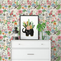 Whimsy Fauna Wallpaper Wallpaper A-Street Prints   