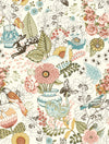 Whimsy Fauna Wallpaper Wallpaper A-Street Prints Double Roll Pink 