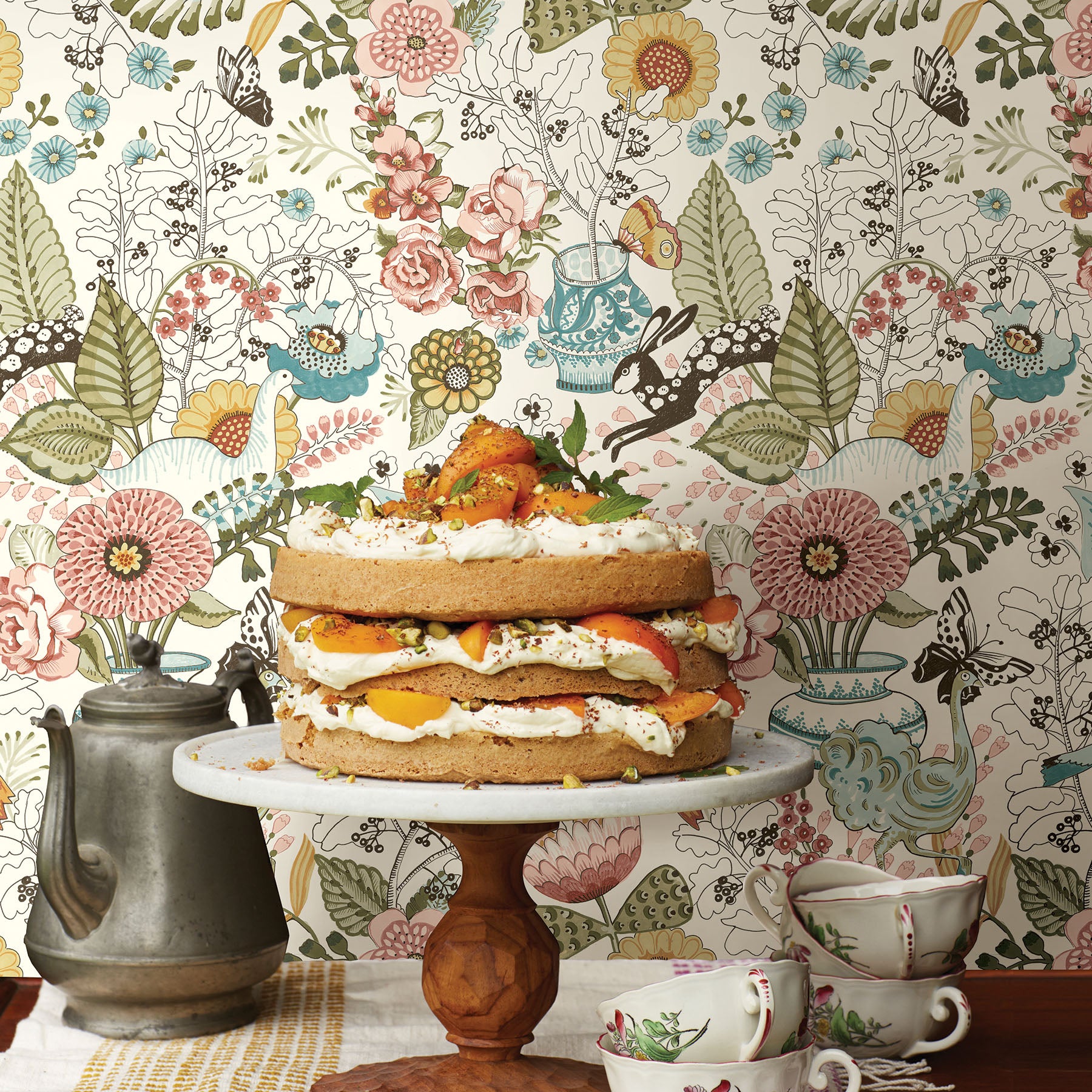 Whimsy Fauna Wallpaper Wallpaper A-Street Prints   