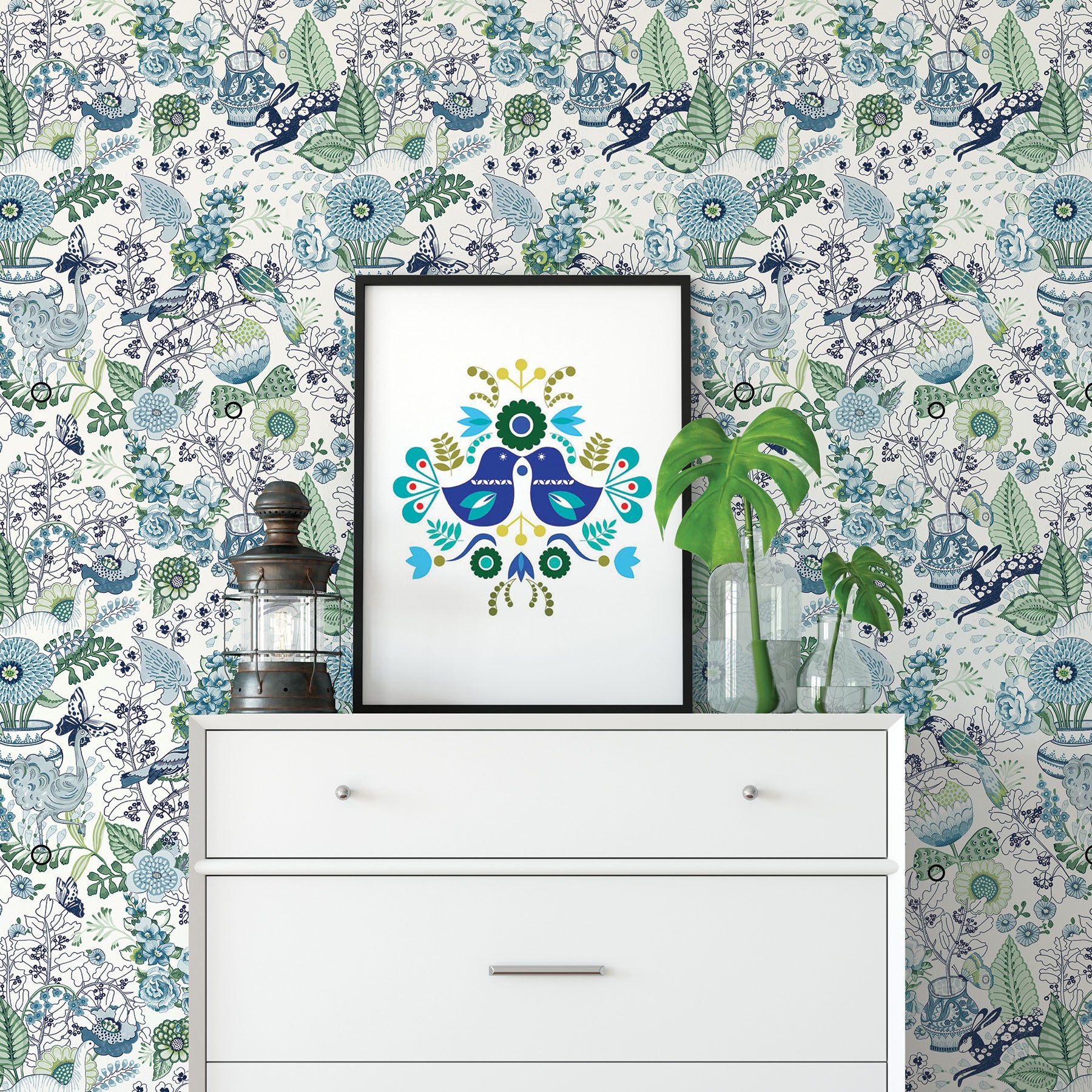 Whimsy Fauna Wallpaper Wallpaper A-Street Prints   