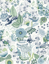 Whimsy Fauna Wallpaper Wallpaper A-Street Prints Double Roll Blue 