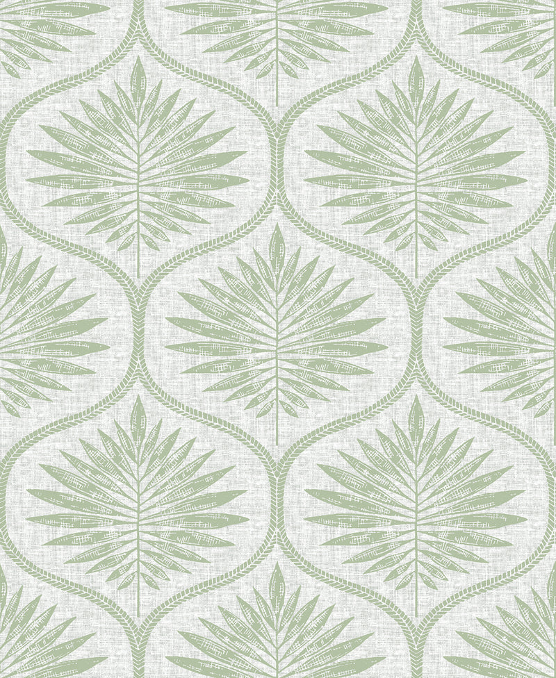 Laurel Ogee Wallpaper Wallpaper A-Street Prints Double Roll Light Green 