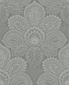 Triumph Medallion Wallpaper Wallpaper A-Street Prints Double Roll Grey 