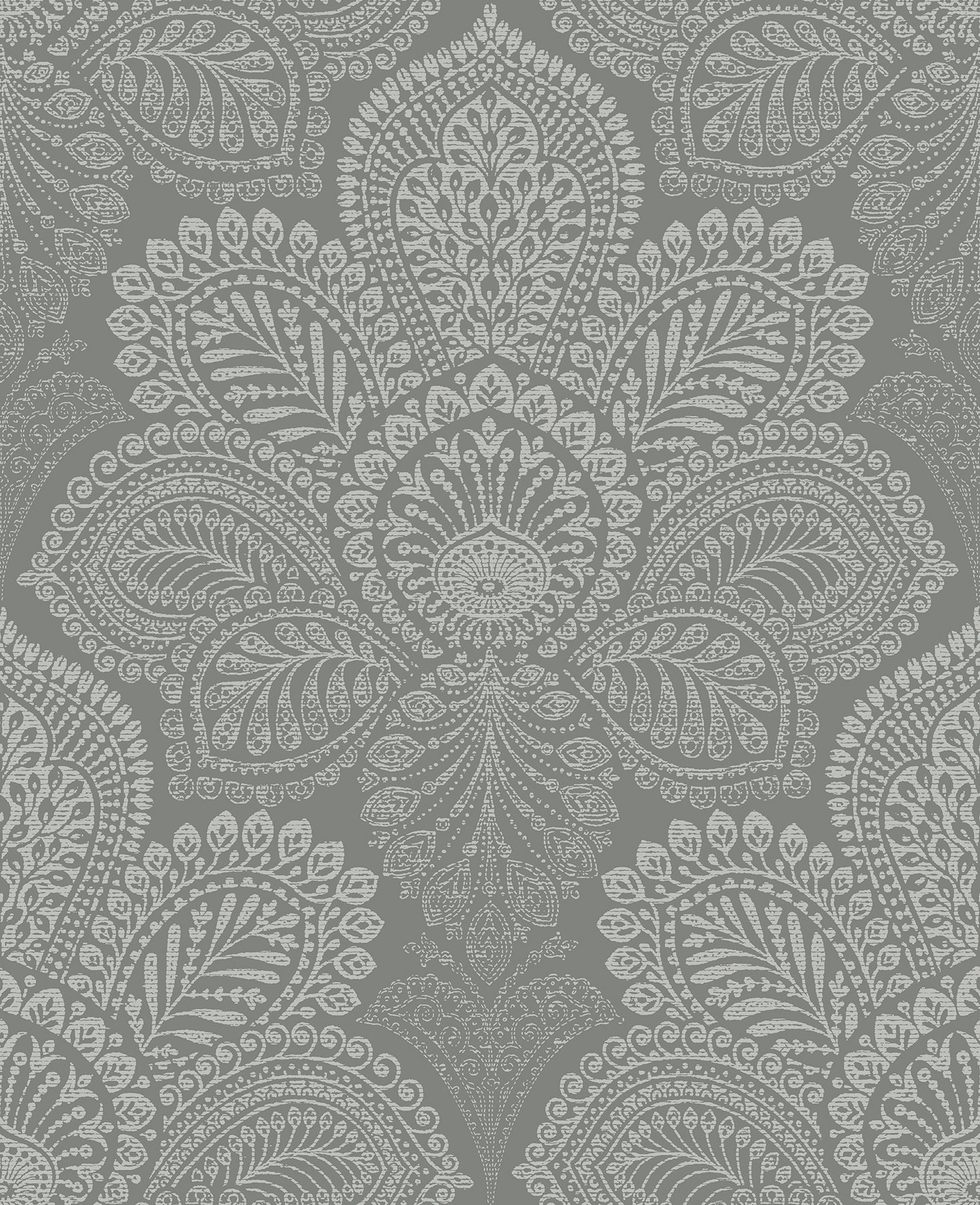 Triumph Medallion Wallpaper Wallpaper A-Street Prints Double Roll Grey 