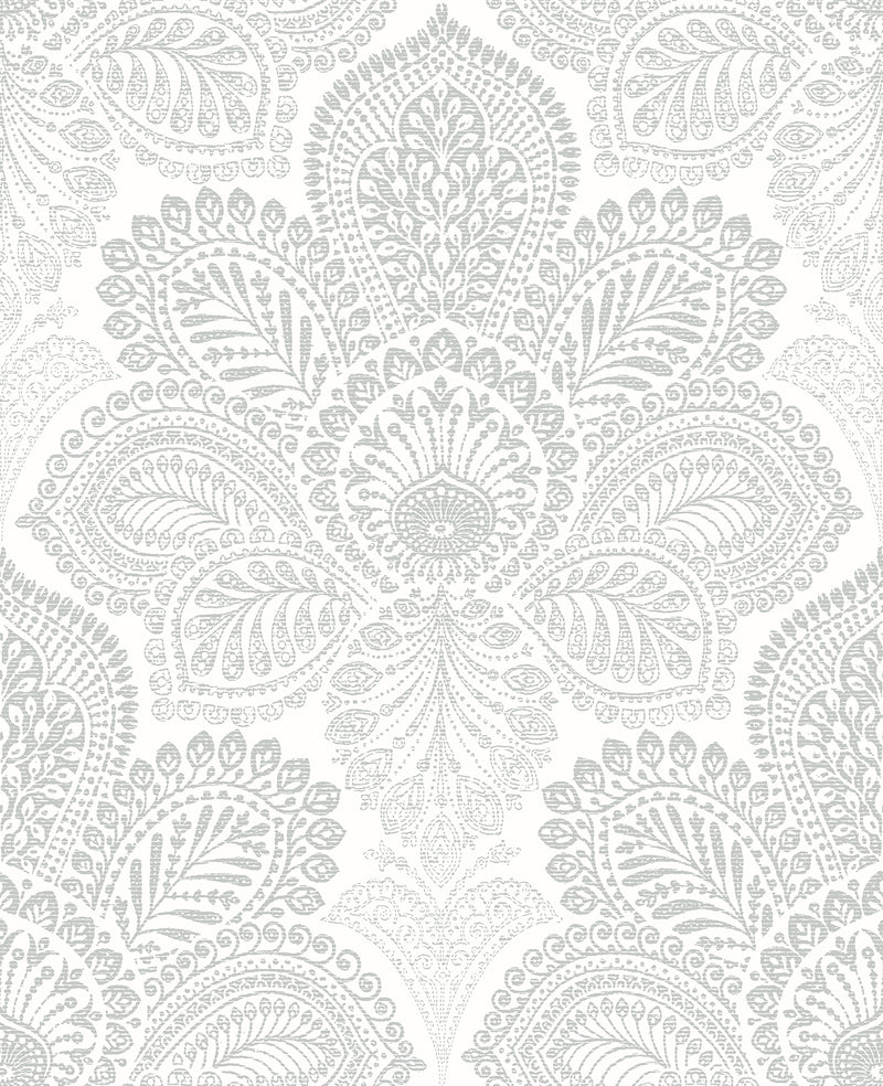 Triumph Medallion Wallpaper Wallpaper A-Street Prints Double Roll Off White 