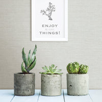 Agave Light Faux Grasscloth Wallpaper Wallpaper A-Street Prints   