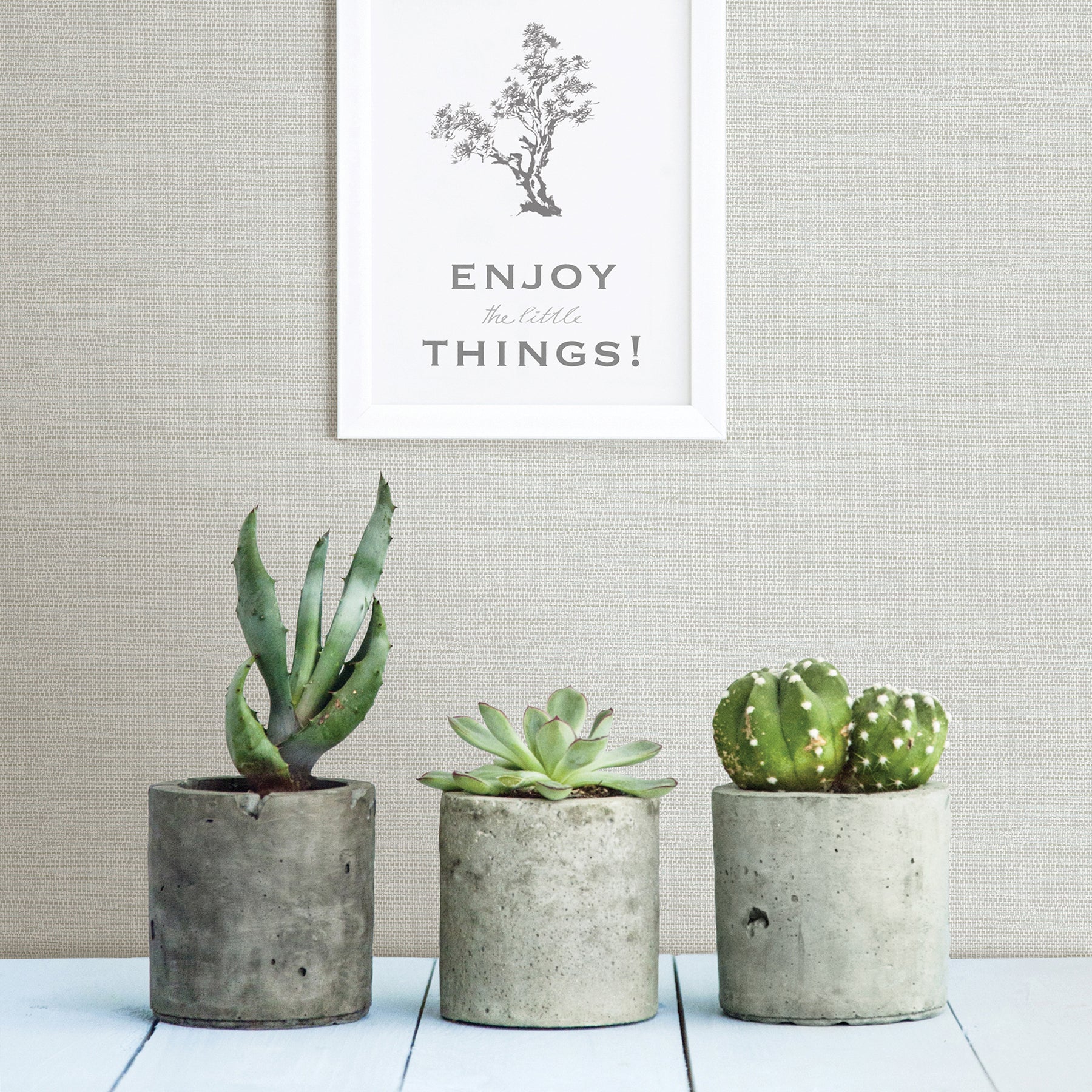 Agave Light Faux Grasscloth Wallpaper Wallpaper A-Street Prints   