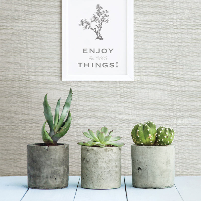Agave Light Faux Grasscloth Wallpaper Wallpaper A-Street Prints   