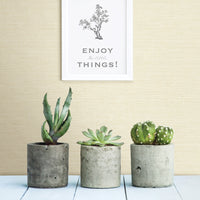 Agave Light Faux Grasscloth Wallpaper Wallpaper A-Street Prints   
