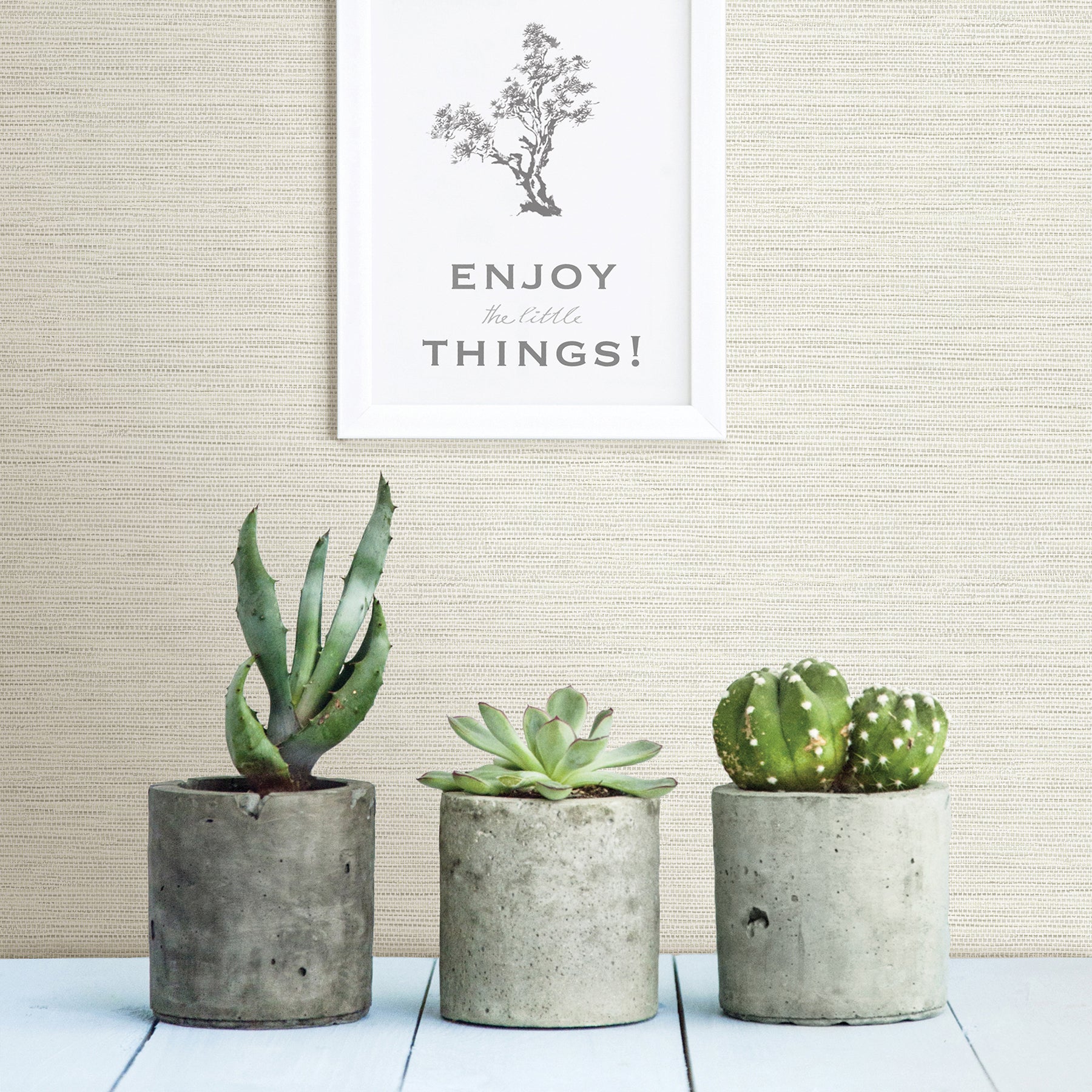 Agave Light Faux Grasscloth Wallpaper Wallpaper A-Street Prints   
