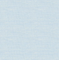 Agave Light Faux Grasscloth Wallpaper Wallpaper A-Street Prints Double Roll Blue 