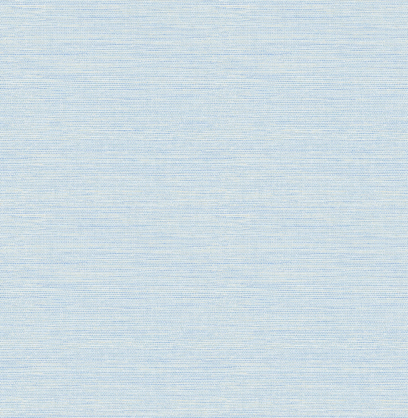 Agave Light Faux Grasscloth Wallpaper Wallpaper A-Street Prints Double Roll Blue 