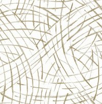 Willy Nilly Brushstrokes Wallpaper Wallpaper A-Street Prints Double Roll Gold 