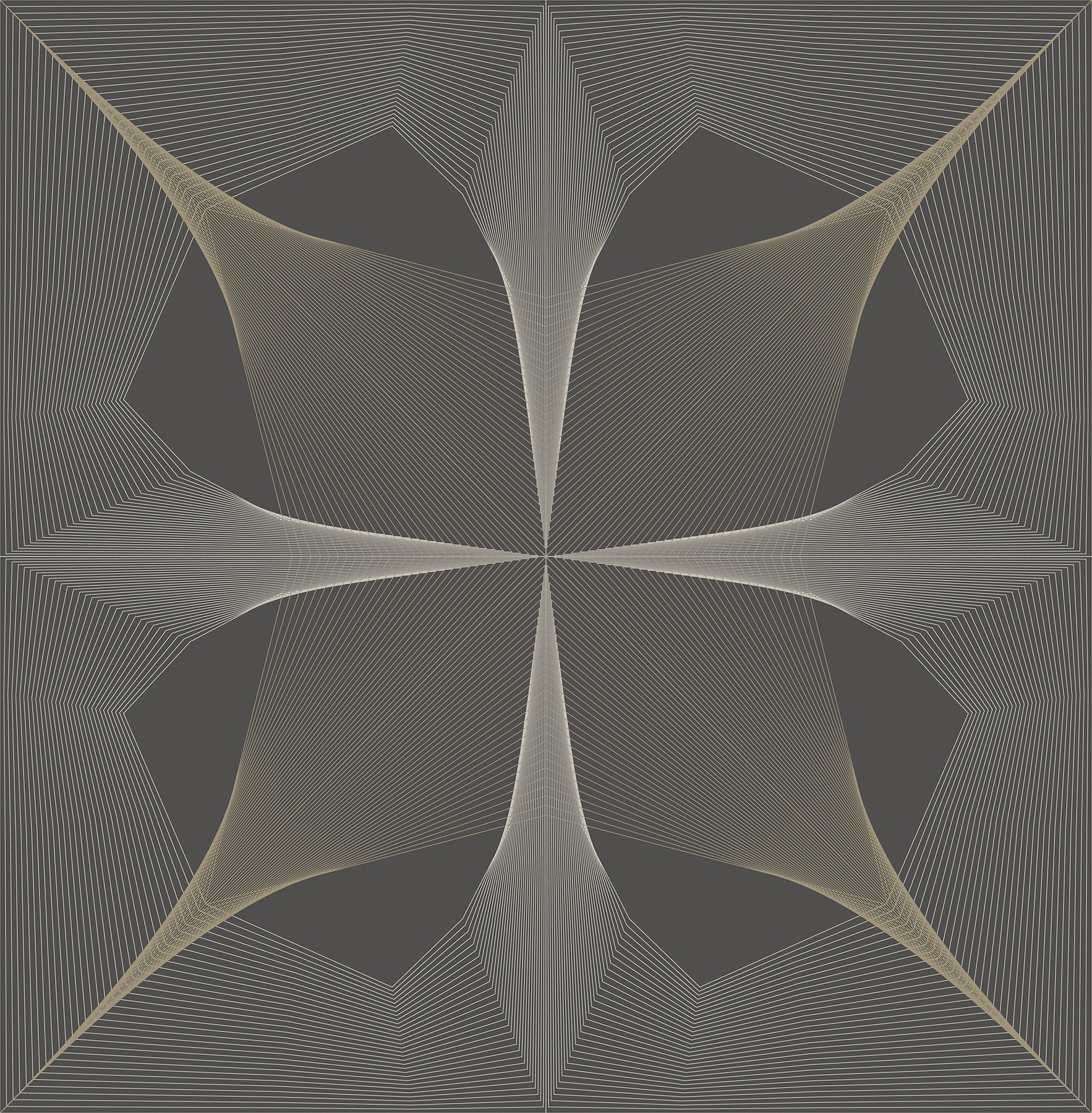 Radius Geometric Wallpaper Wallpaper A-Street Prints Double Roll Dark Brown 