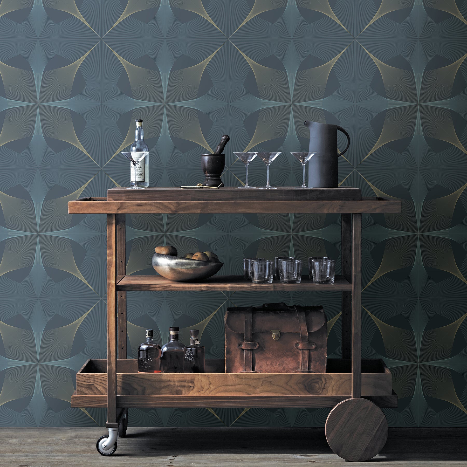 Radius Geometric Wallpaper Wallpaper A-Street Prints   