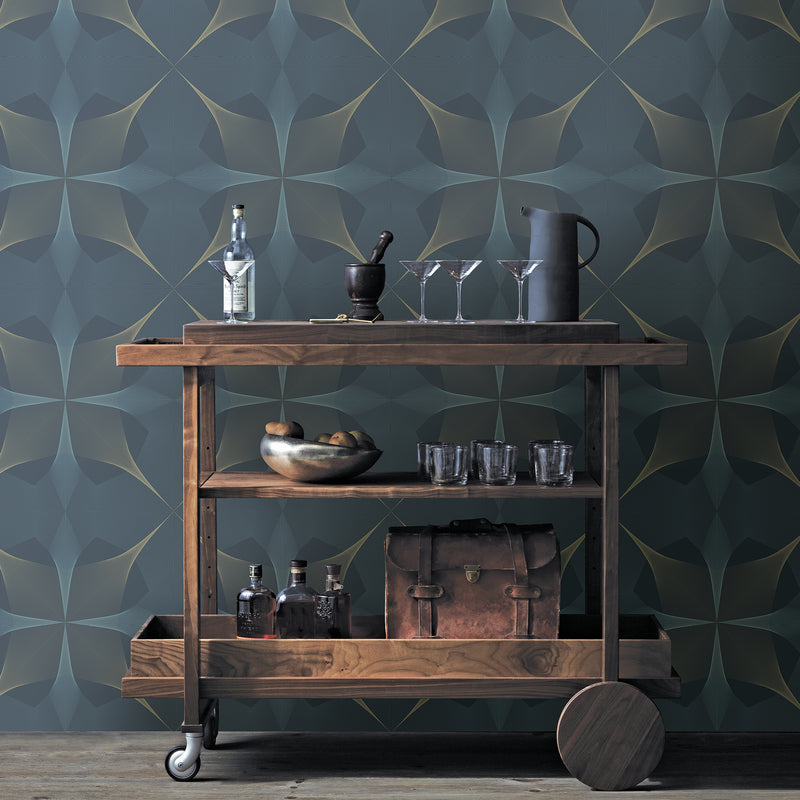 Radius Geometric Wallpaper Wallpaper A-Street Prints   