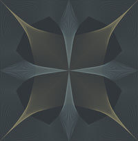 Radius Geometric Wallpaper Wallpaper A-Street Prints Double Roll Navy 