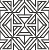 Helios Geometric Wallpaper Wallpaper A-Street Prints Double Roll Black 