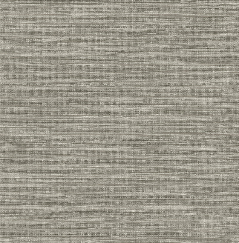 Exhale Faux Grasscloth Wallpaper Wallpaper A-Street Prints Double Roll Grey 