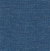 Exhale Faux Grasscloth Wallpaper Wallpaper A-Street Prints Double Roll Dark Blue 