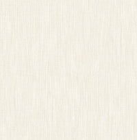 Chenille Faux Linen Wallpaper Wallpaper A-Street Prints Double Roll Off White 