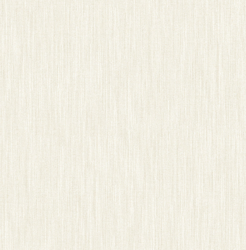 Chenille Faux Linen Wallpaper Wallpaper A-Street Prints Double Roll Off White 