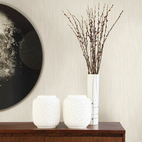 Chenille Faux Linen Wallpaper Wallpaper A-Street Prints   