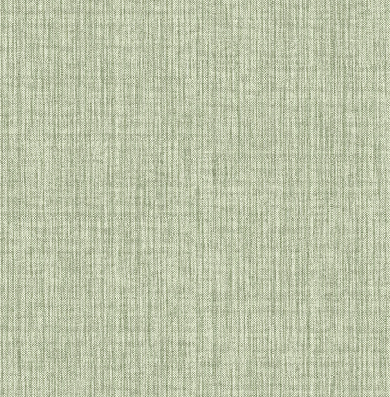 Chenille Faux Linen Wallpaper Wallpaper A-Street Prints Double Roll Sage 