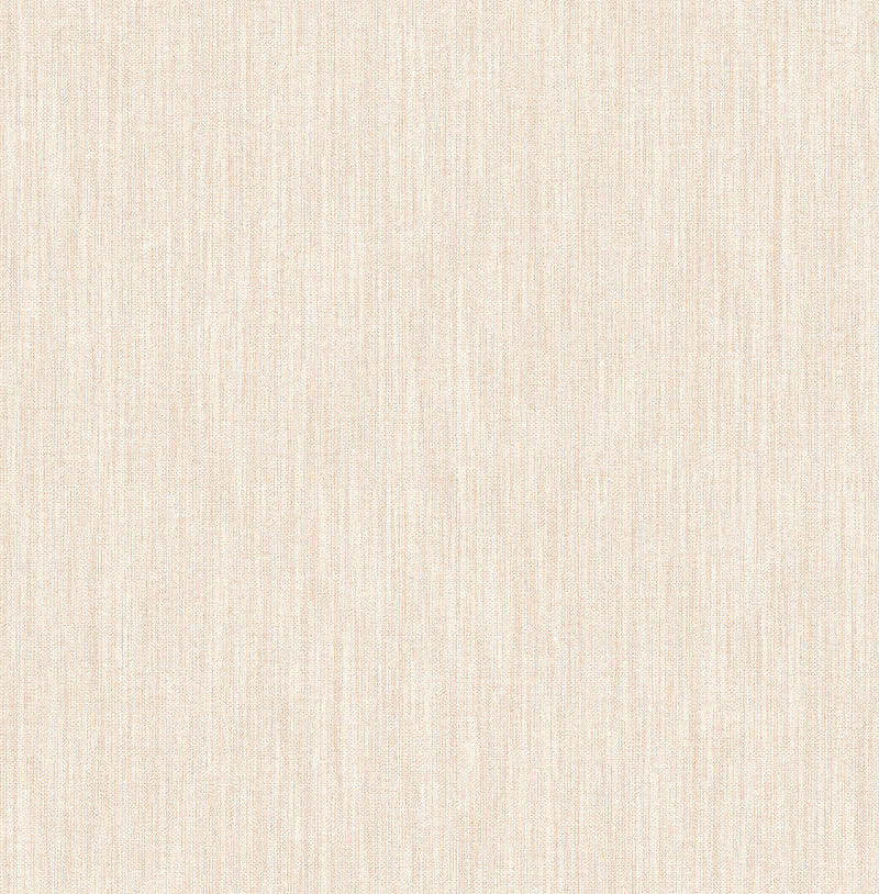 Chenille Faux Linen Wallpaper Wallpaper A-Street Prints Double Roll Blush 