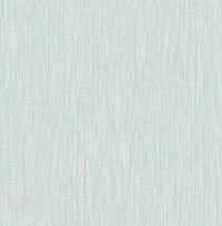 Chenille Faux Linen Wallpaper Wallpaper A-Street Prints Double Roll Light Blue 