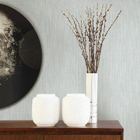 Chenille Faux Linen Wallpaper Wallpaper A-Street Prints   
